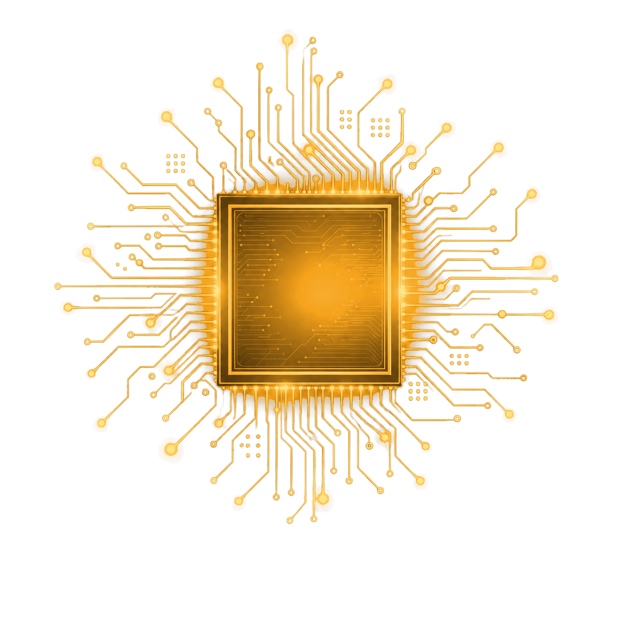 Digital circuit chip technology visual