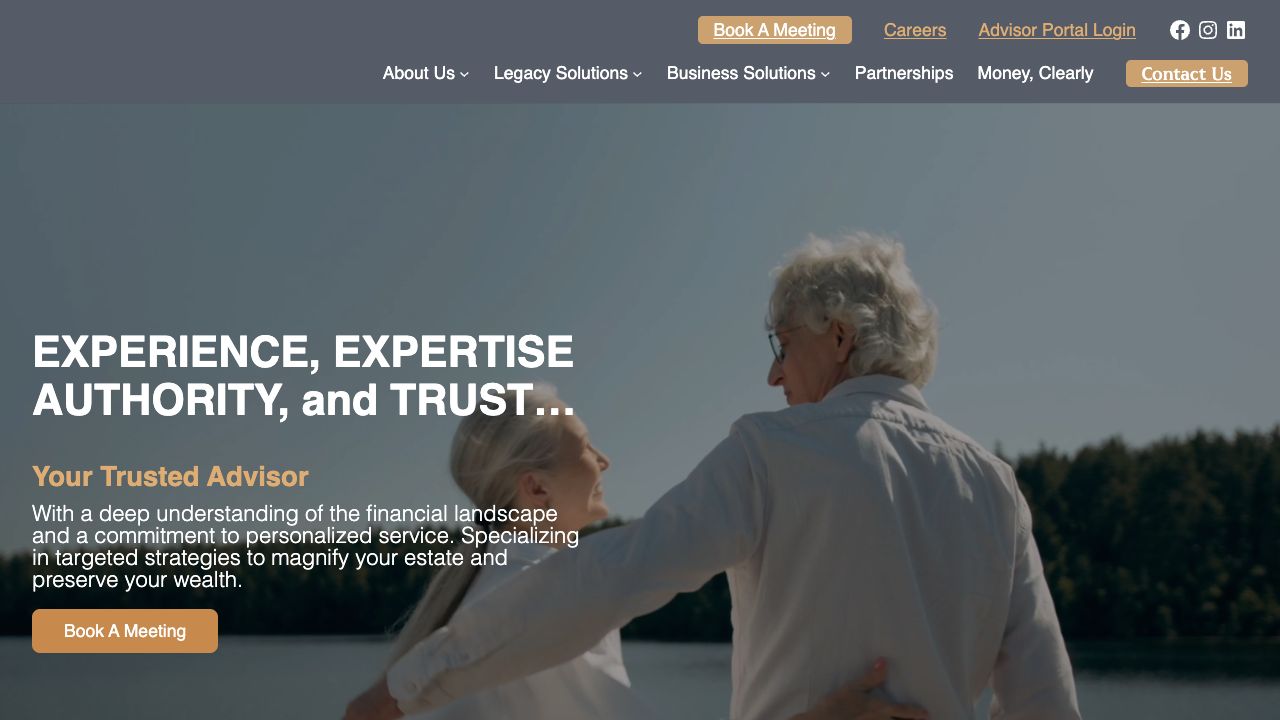 Jacob Warren Financial website landing page